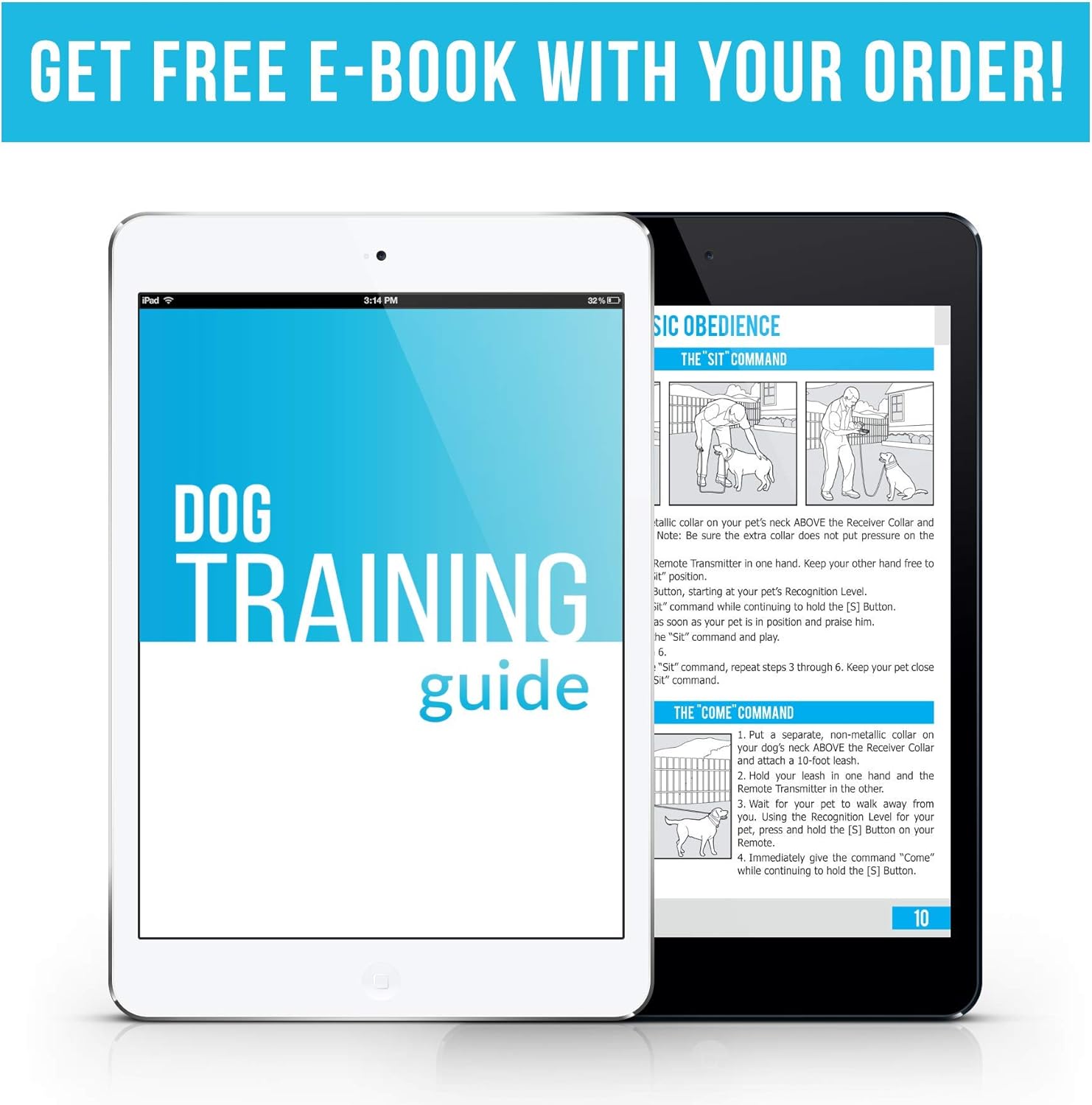Waterproof Remote Training E-Collars for 2 Dogs S92026