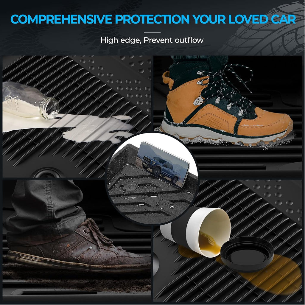 Black TPE Rubber Floor Mats U525