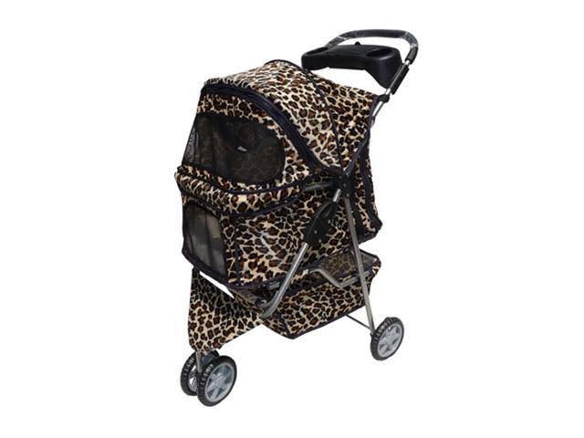 Extra Wide 3 Wheels Pet Stroller with Raincover F688