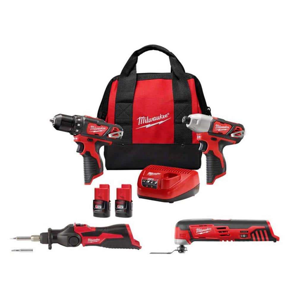 M12 12-Volt Lithium-Ion Cordless 2-Tool Combo Kit J4519