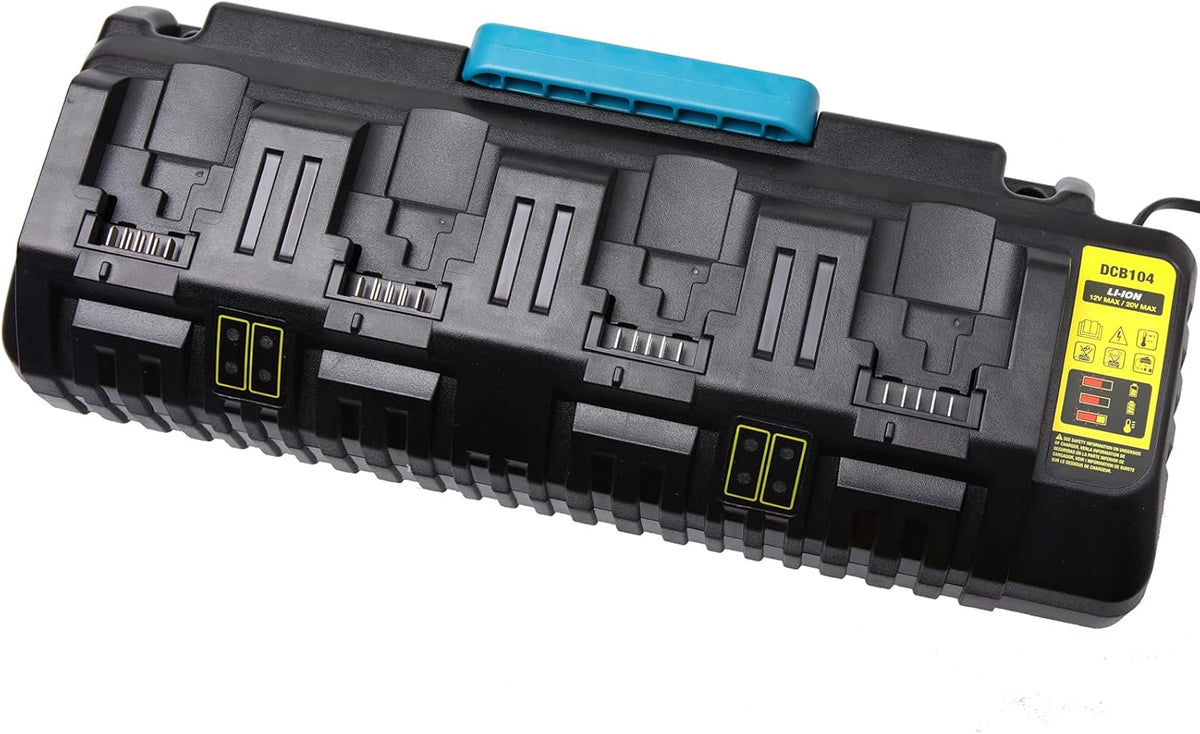 4-Port Battery Charger for Dewalt 12V/20V Max Lithium Battery, Pack of 2 O79909