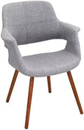 Mid-Century Modern Chair in Light Grey Q701