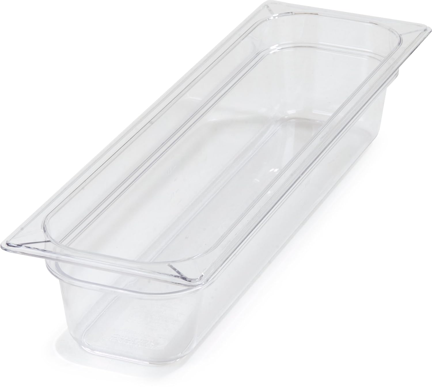 Clear 5.1 qt. Half-Size Polycarbonate Food Pan (Case of 6) O708