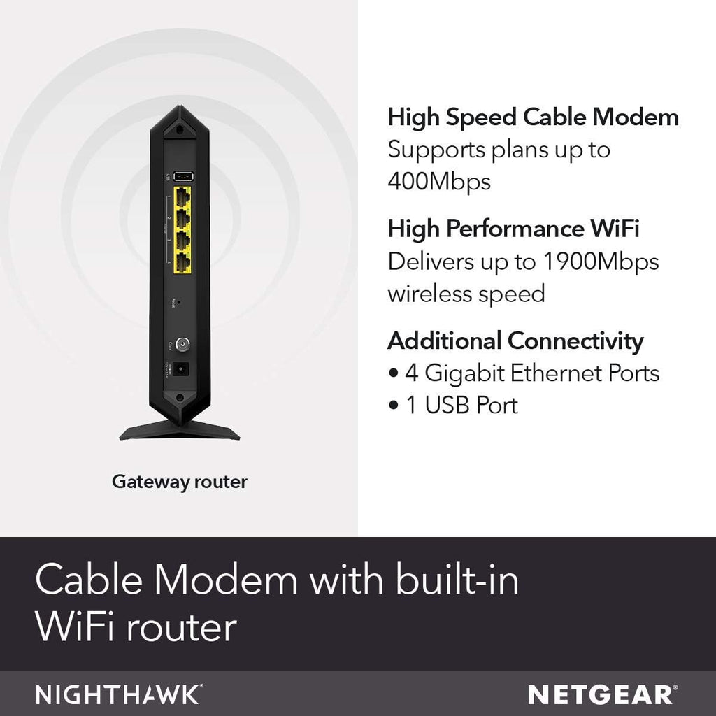 Cable Modem WiFi Router Combo K554