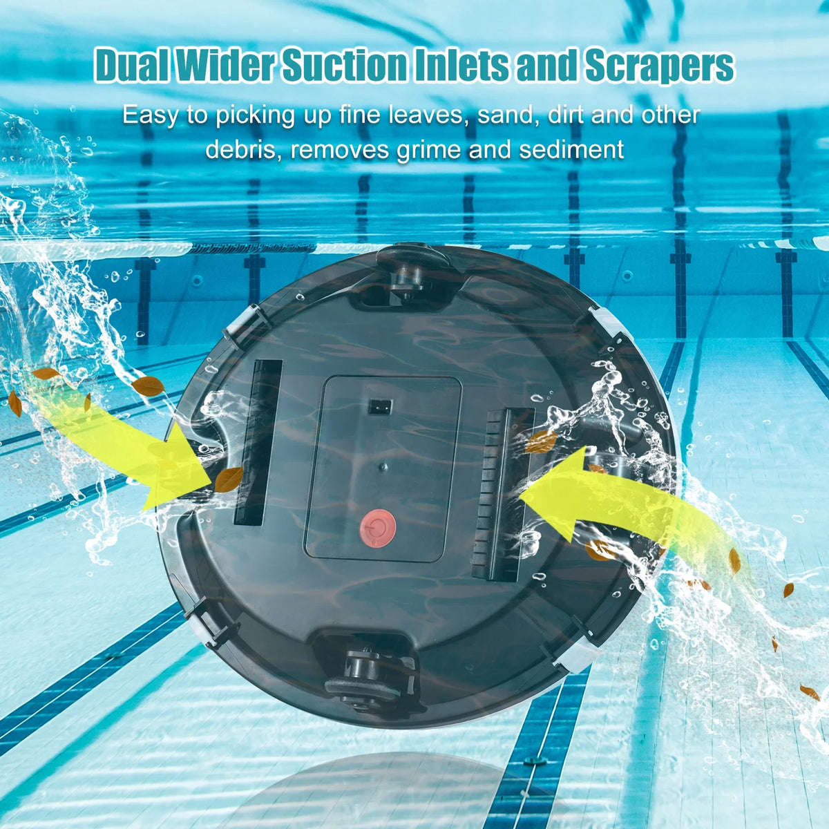 Cordless Robotic Pool Cleaner with Dual-Motor J3531