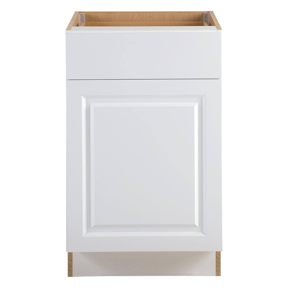 White Base Cabinet with Soft Close Full Extension Drawer M758148
