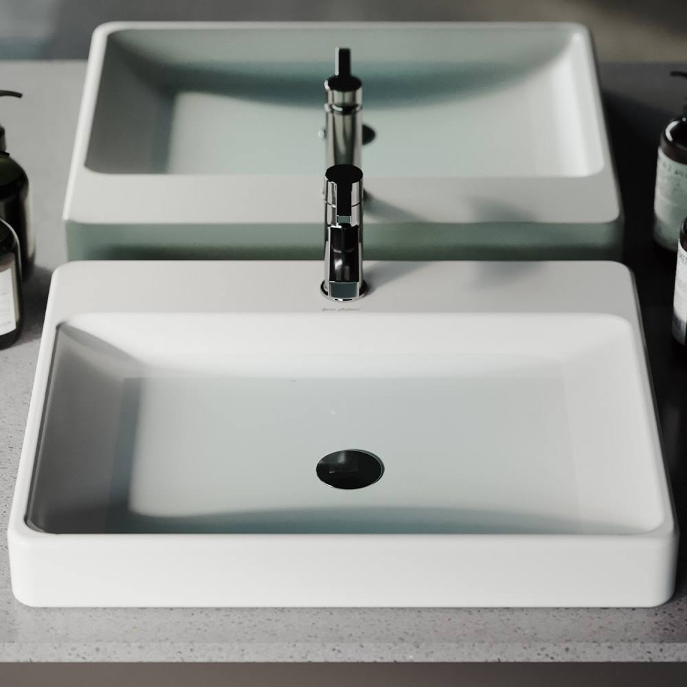 Rectangular Vessel Sink (White) P7954