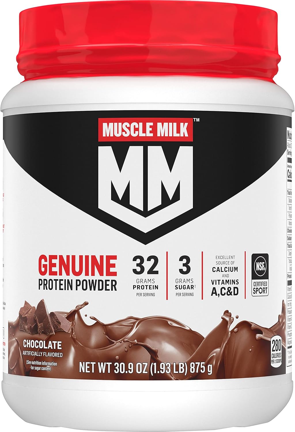 Intense Vanilla Protein Powder, 2 Pound, 11 Servings, 50g Protein D794906
