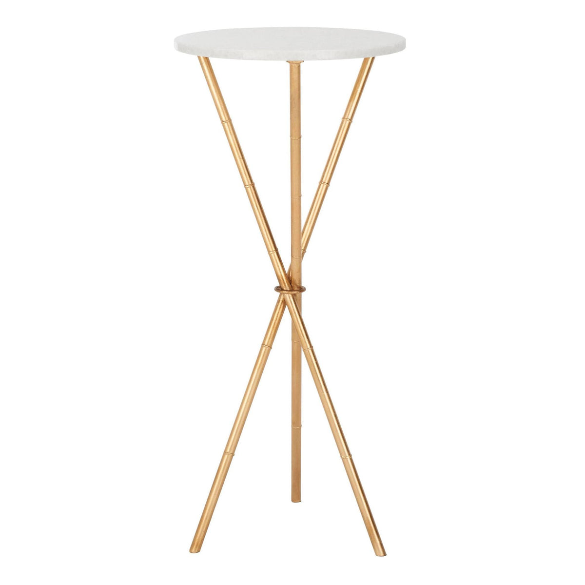 Gold White Accent Table R3178