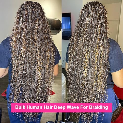 100g 100% Unprocessed Brazilian Virgin Curly Braiding Human Hair Extensions B2555