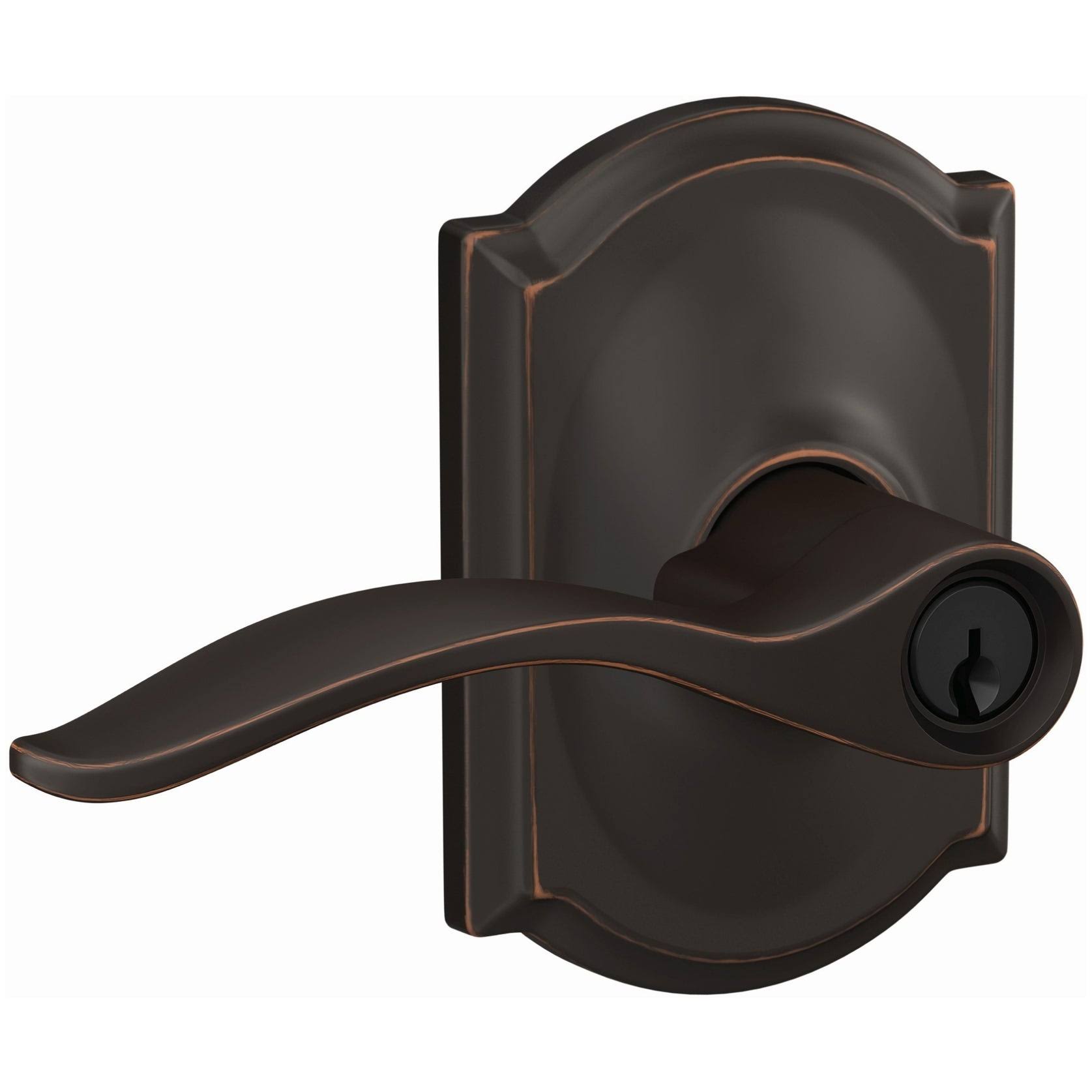 Aged Bronze Door Lever Set A335