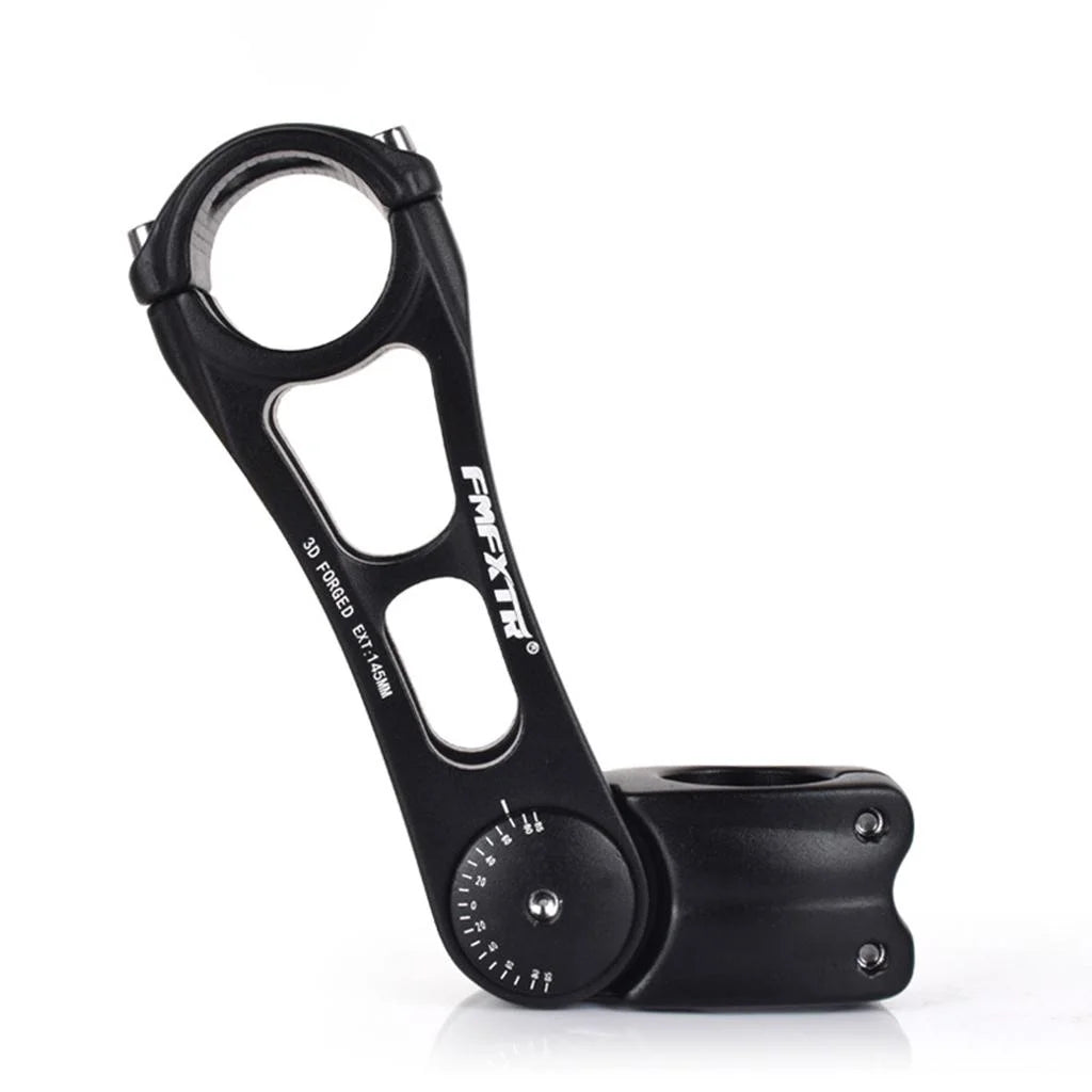 31.8mm Aluminum Alloy Bike Stem Riser Extender Adjustable ±85 Degree 145mm Y50413