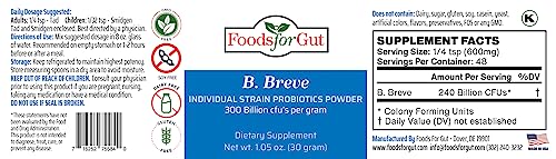 Bifidobacterium Breve Probiotic Powder 300 Billion cfu's (30 Grams) O959