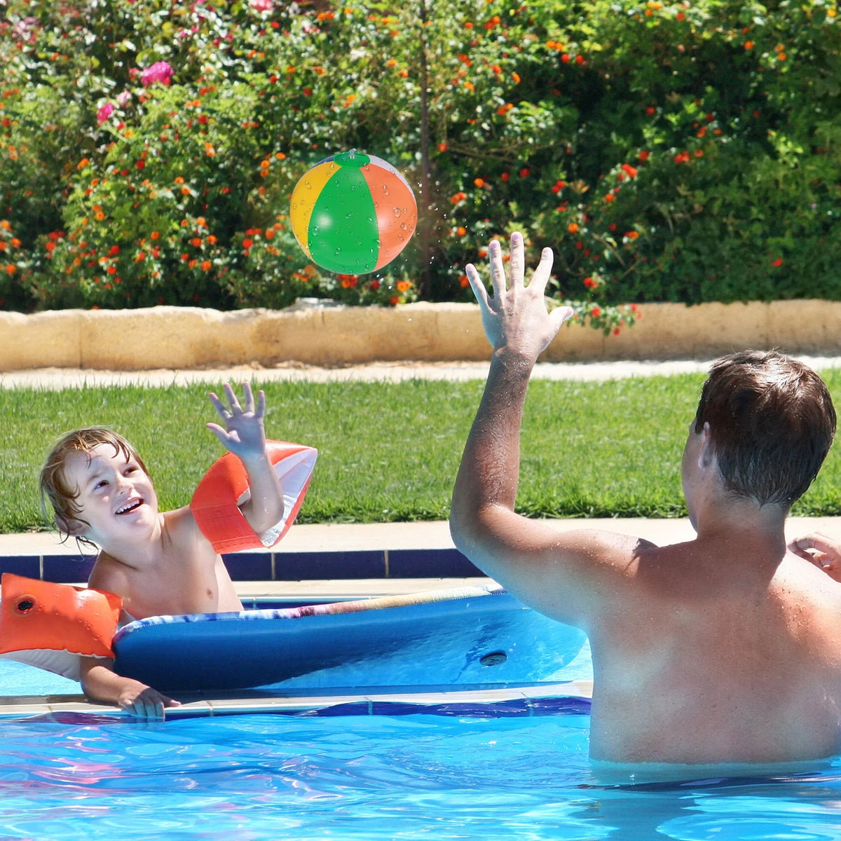 12 Pcs Inflatable Beach Balls Pool Toys T129244