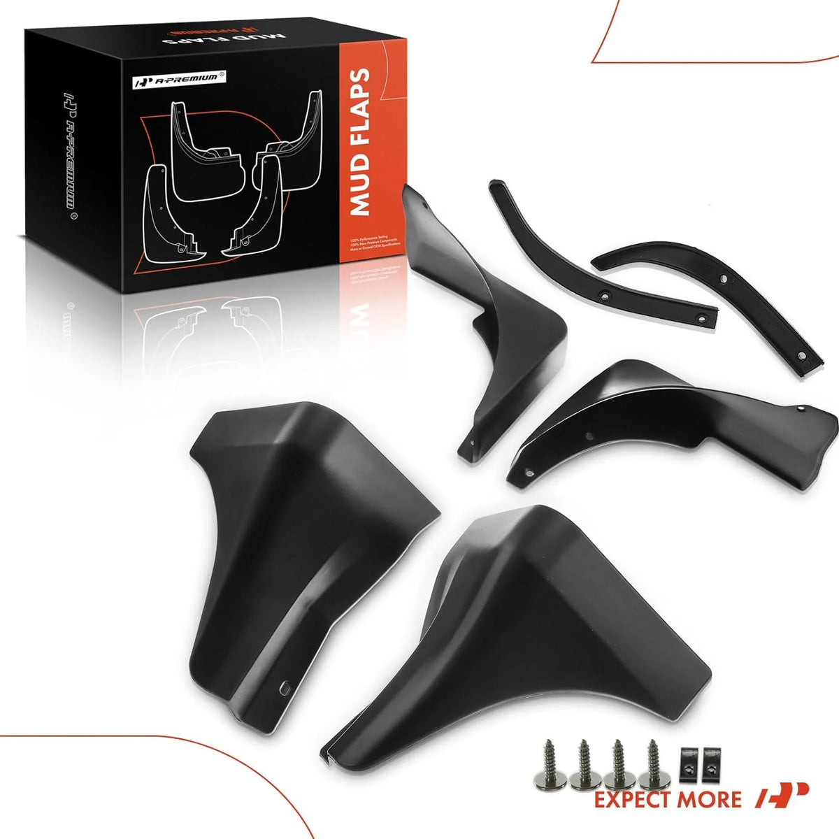 4-PC Splash Guard Mud Flaps Set S2294