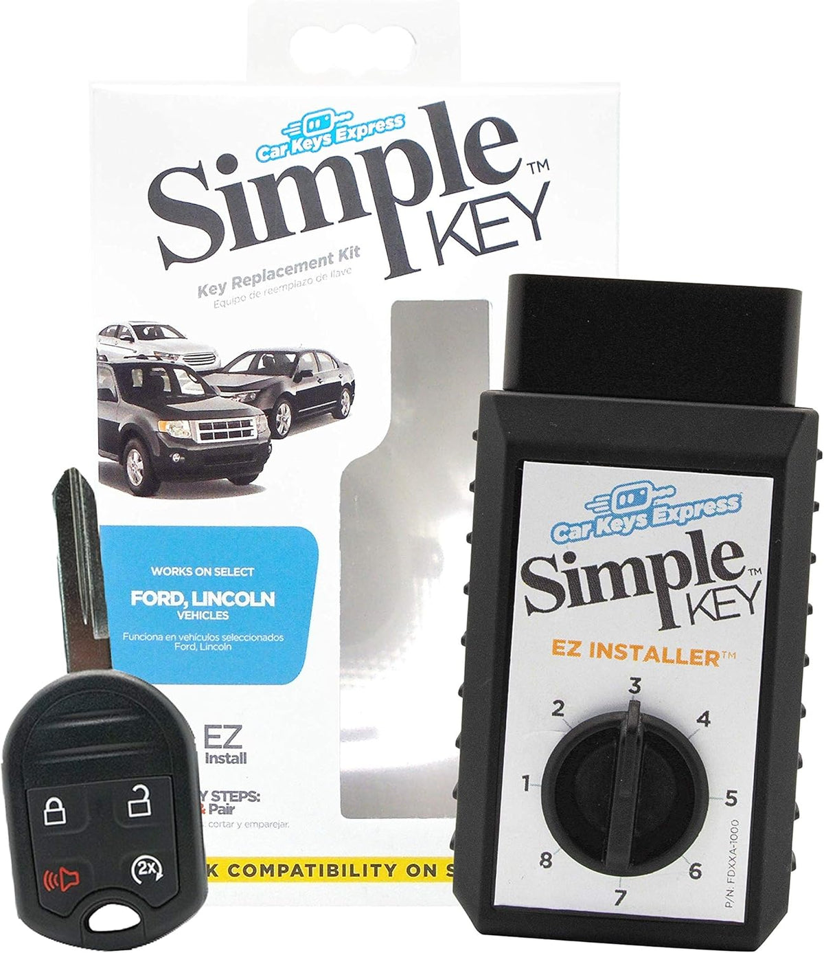 Key Fob and Key Programmer 4 Button Keypads J56237