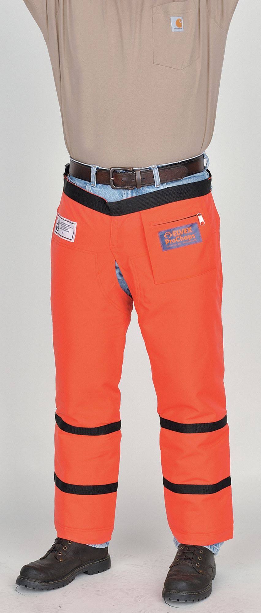 Orange Chain Saw Chaps, 33 in Q68616