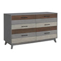Grey 6-Drawer Dresser N569074