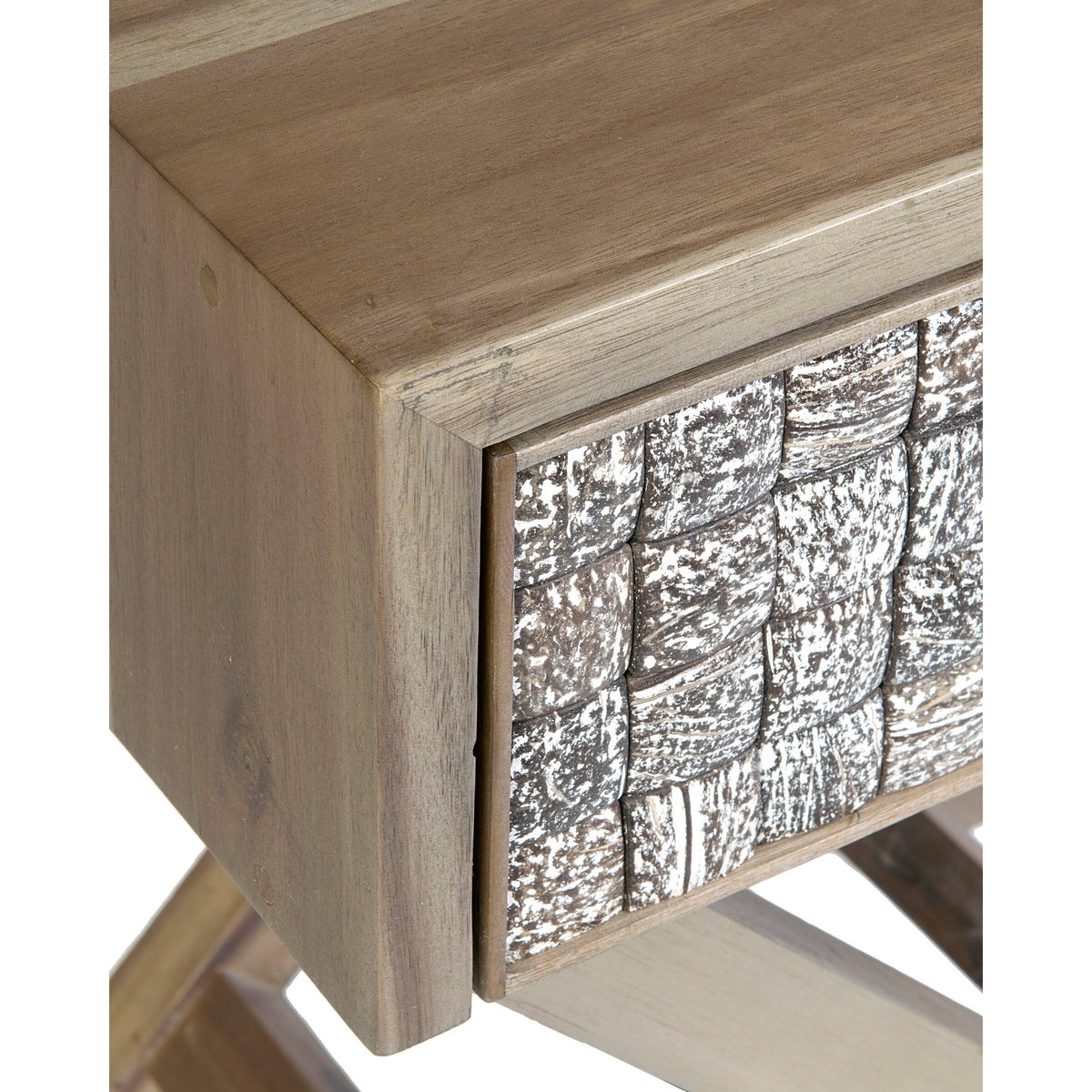 Grey Wash Acacia Side Table P97977