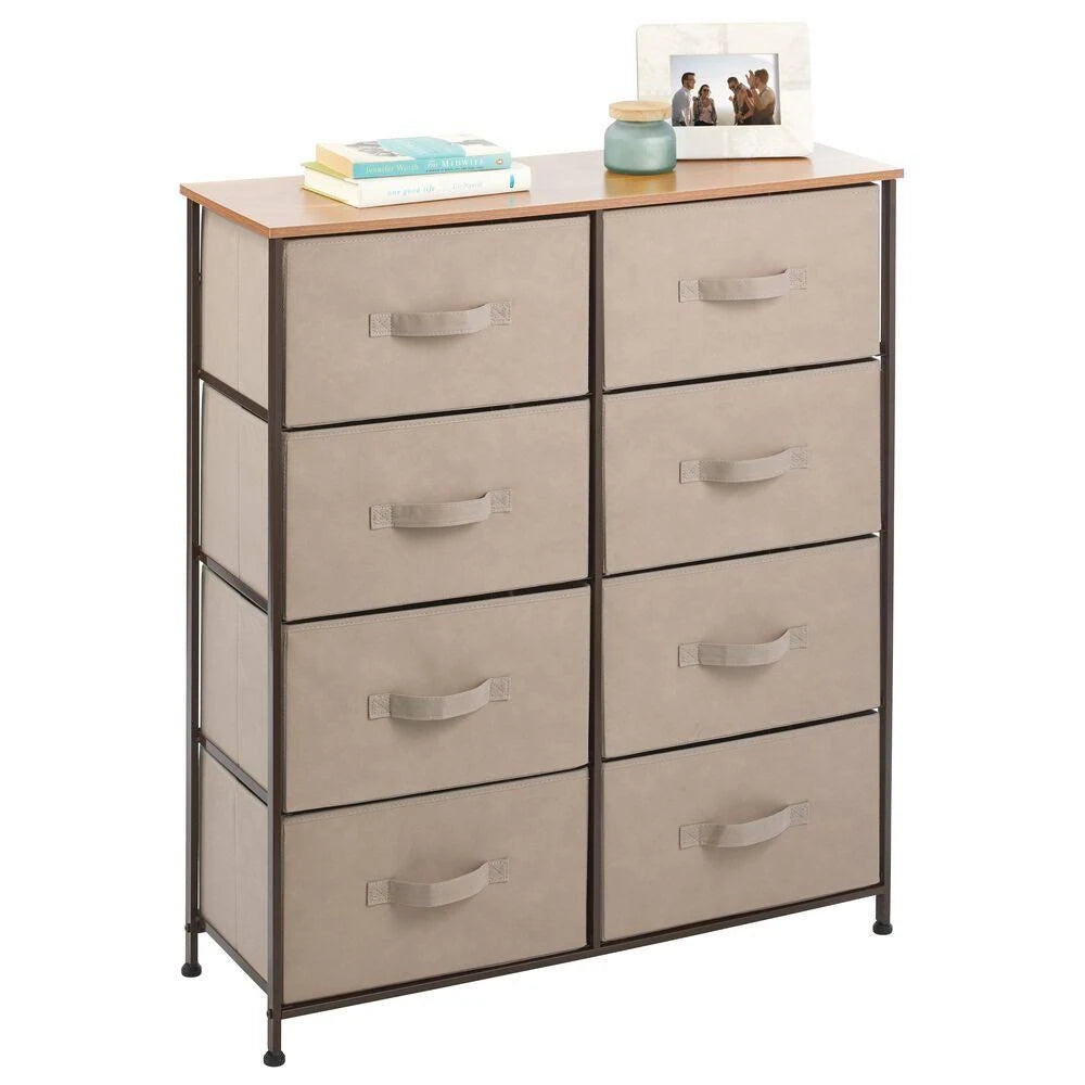 8 Drawer Coffee Espresso Vertical Dresser Storage Tower Z83624