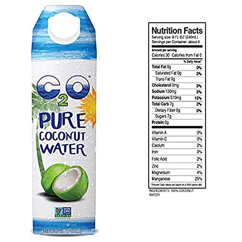 Pure Coconut Water, 1 Liter (Pack of 6) G6218