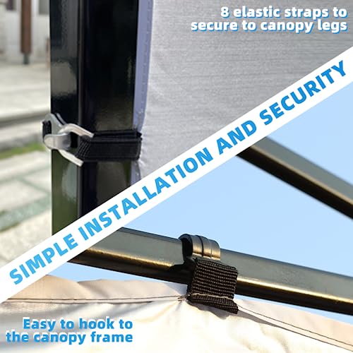 White 1 Pack Canopy Sidewall for 10×10 Slant Leg Pop Up Canopy Frame Z24361