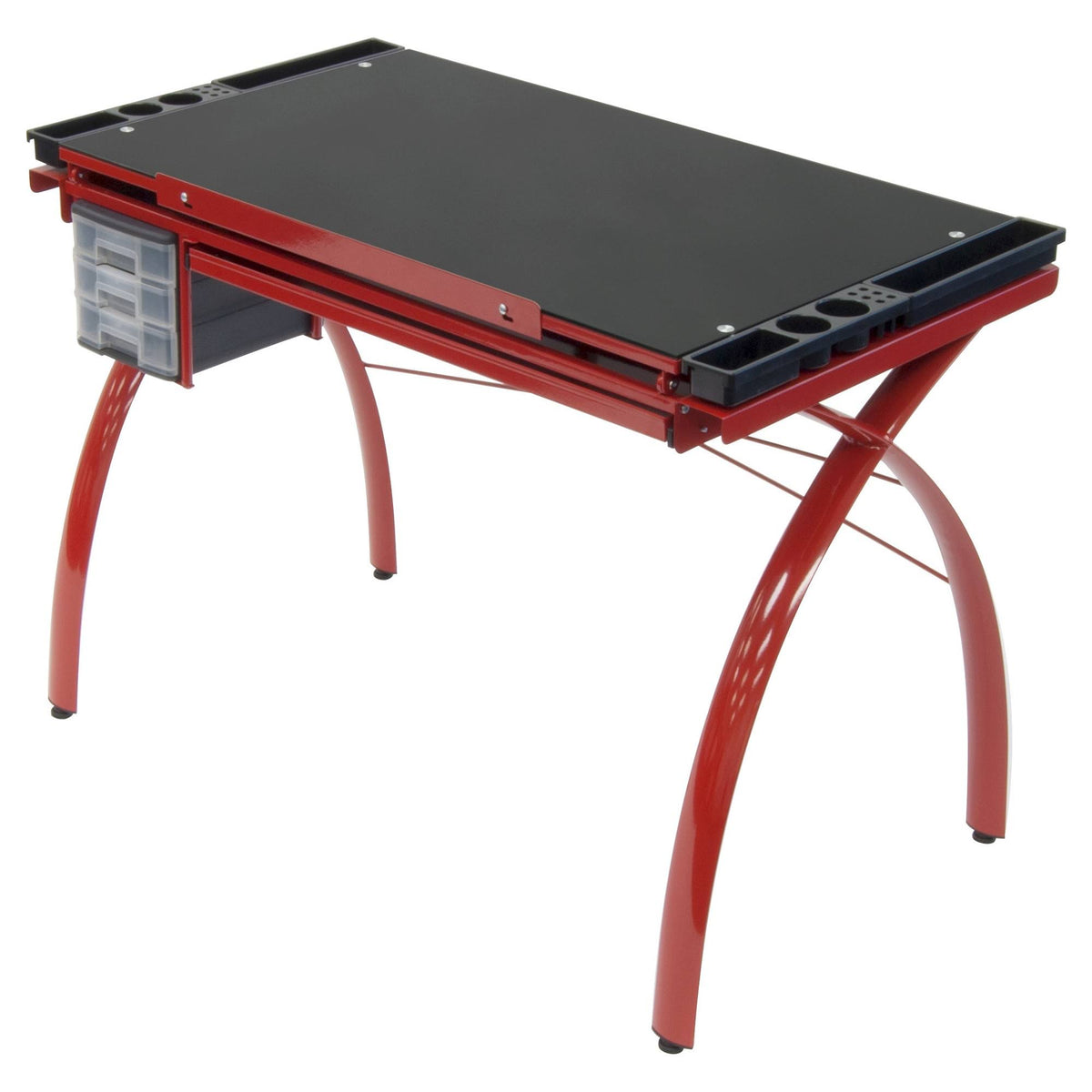 Adjustable Craft Station Red/Black Glass E1679