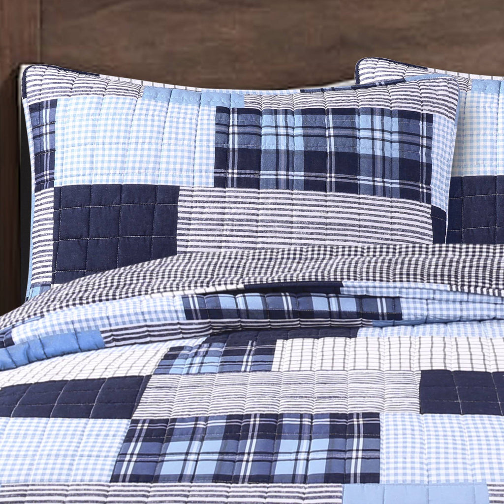 Navy King Quilt Set F158