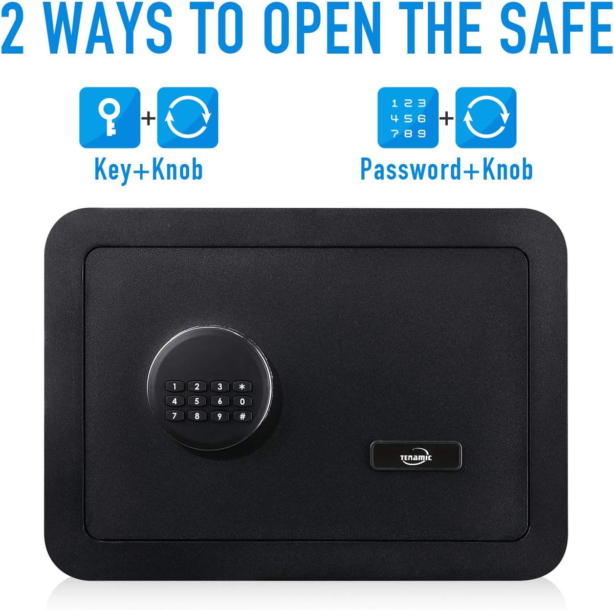 Black 0.85 Cubic Feet Electronic Digital Security Safe Box R29694