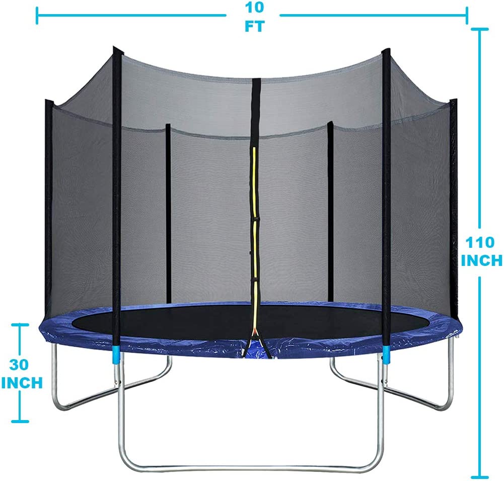 10 FT Trampoline with Safety Enclosure Net Y1884
