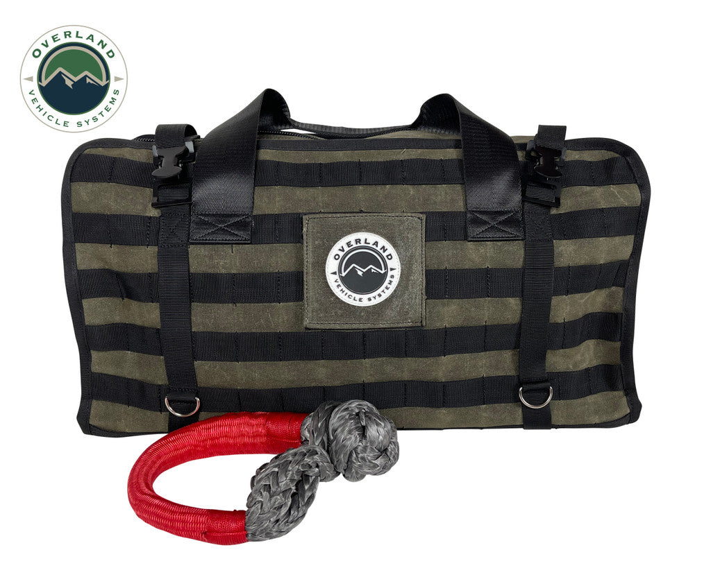 Large Waxed Canvas Recovery Bag With Handle And Straps I382688