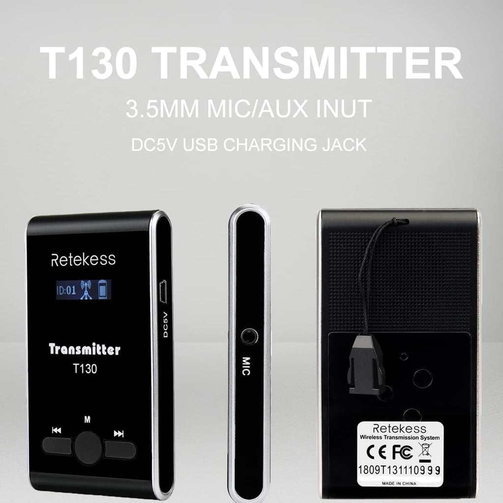 Wireless Tour Guide System, 1 Transmitter 2 Receivers V9918