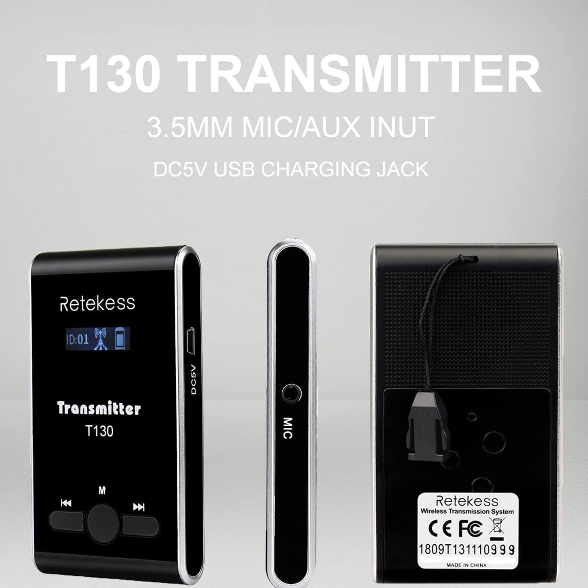 Wireless Tour Guide System, 1 Transmitter 2 Receivers V9918