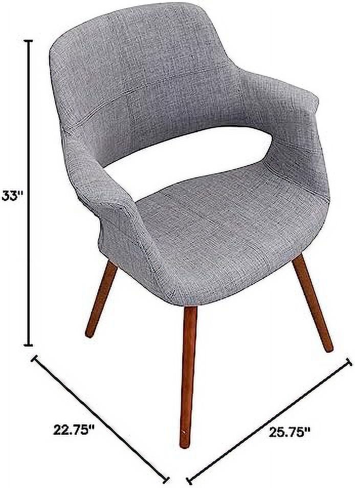 Mid-Century Modern Chair in Light Grey Q701