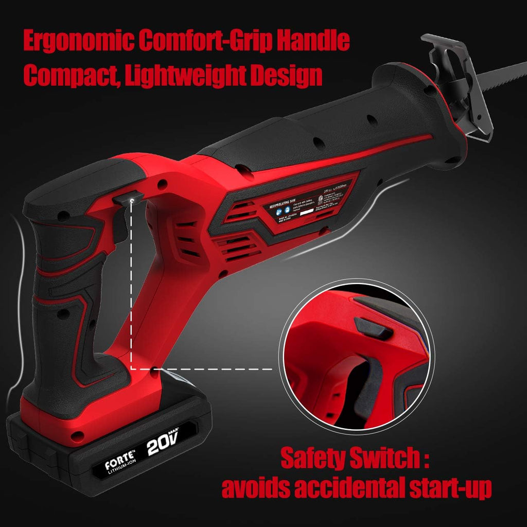 20V Max Reciprocating Saw with Li-ion Battery and Quick Charger D53626