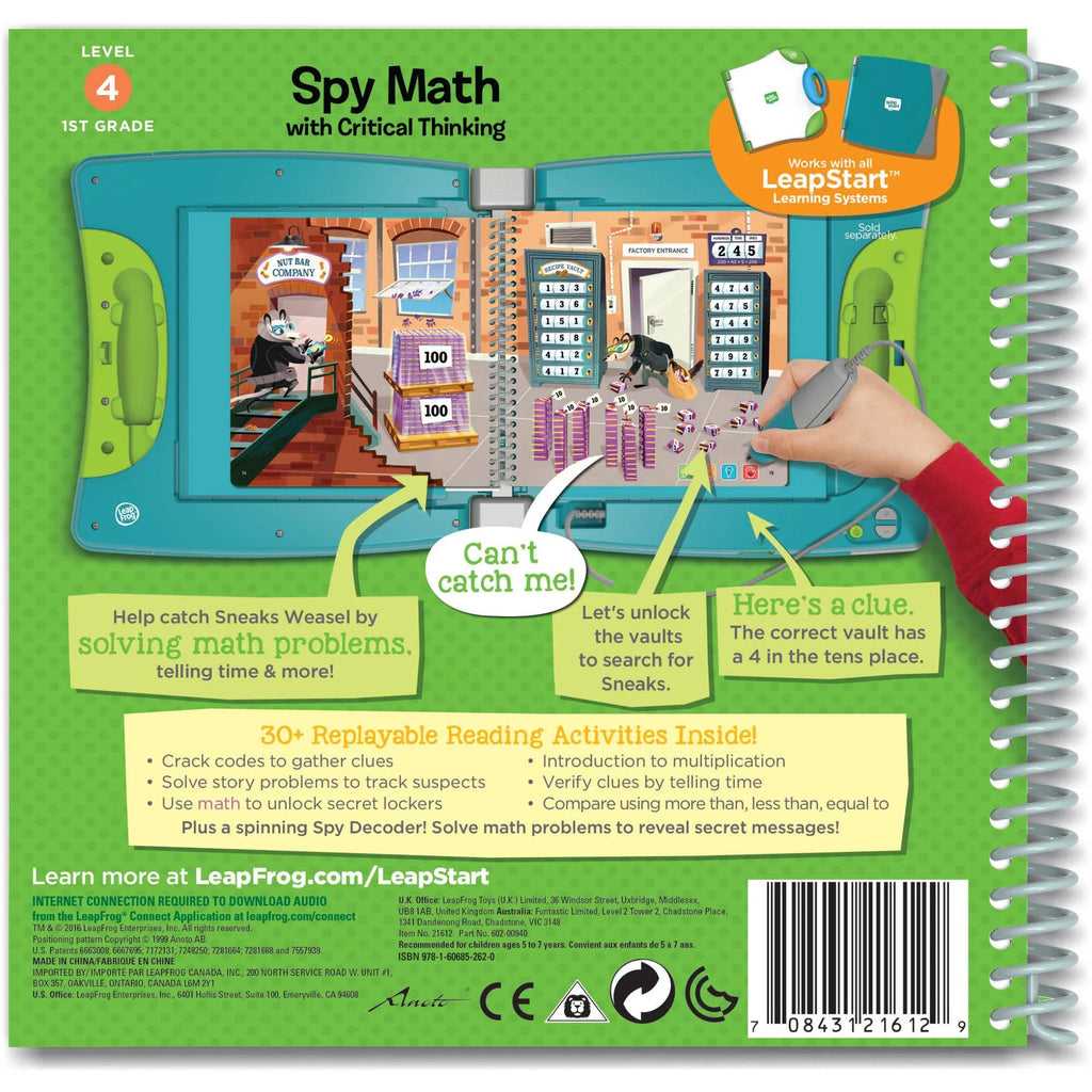 1st Grade Activity Book: Spy Math and Critical Thinking Y193