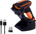 Bluetooth 2D QR Barcode Scanner with Stand, Dustproof and Waterproof, Pack of 2 J88113