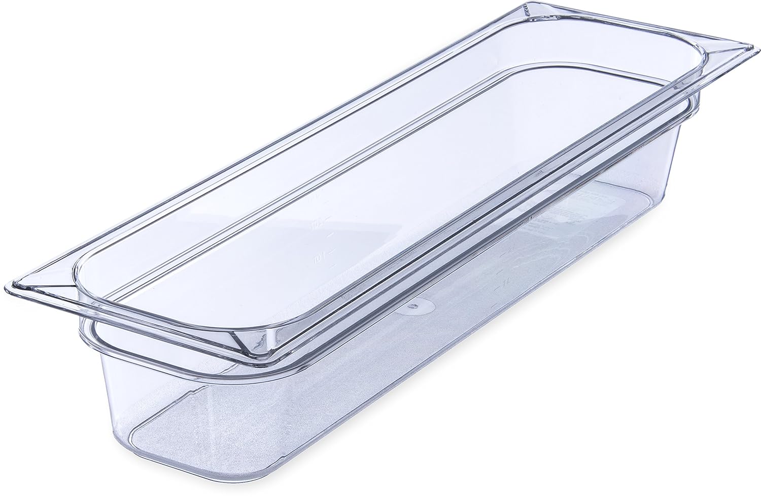 Clear 5.1 qt. Half-Size Polycarbonate Food Pan (Case of 6) O708