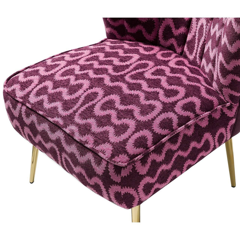 Purple Tufted Side Chair H4998