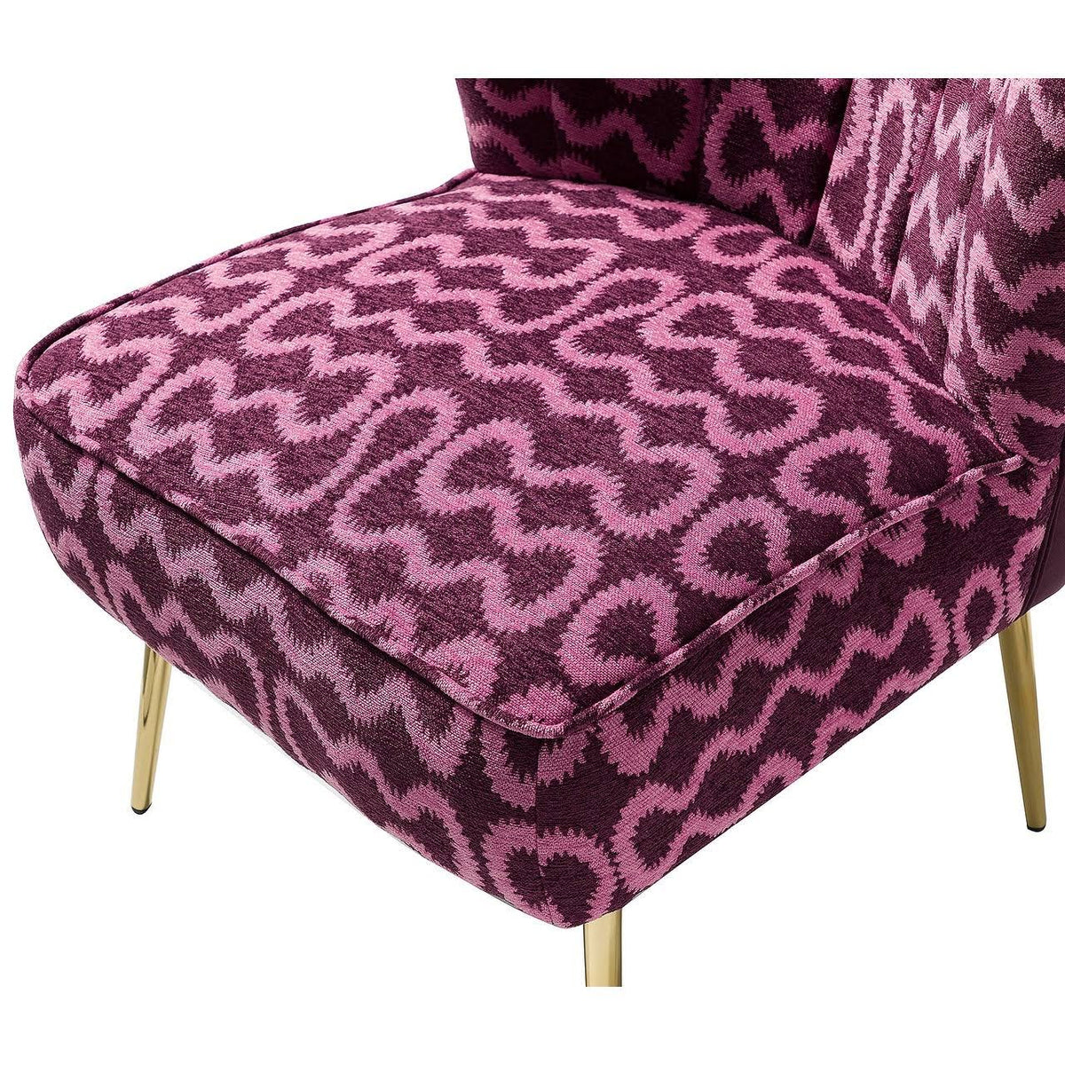 Purple Tufted Side Chair H4998