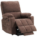 Coffee Chenille Power Lift Recliner Chair with Heat and Massage S621