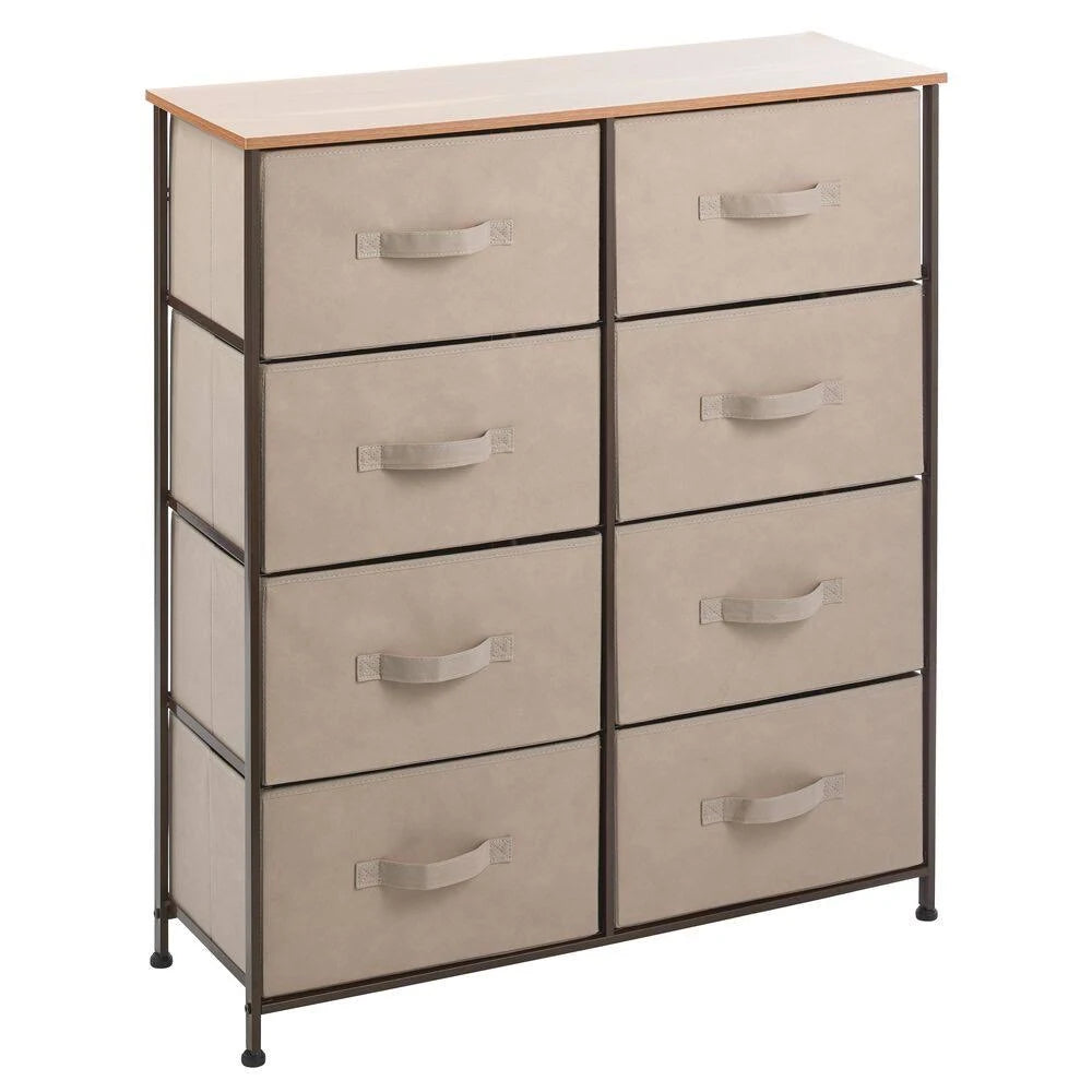 8 Drawer Coffee Espresso Vertical Dresser Storage Tower Z83624