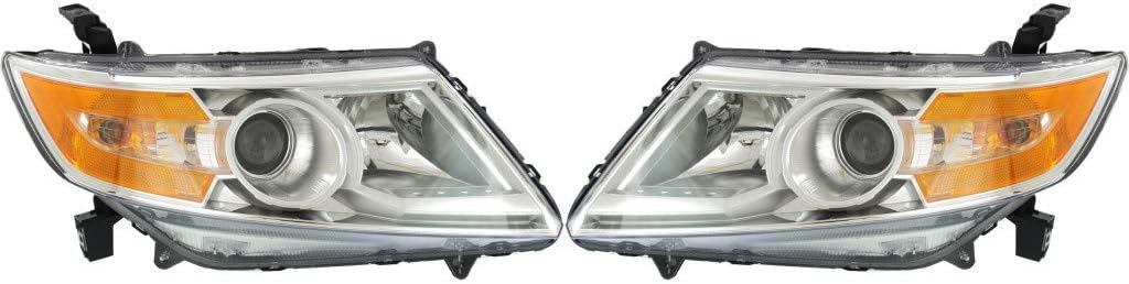 Headlight Assembly Pair for Honda Odyssey 2011 2012 2013 Y1127