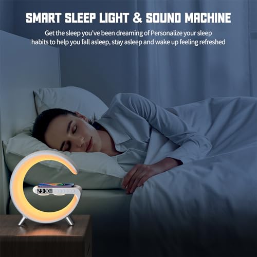 Smart LED Night Light with Wireless Charger and Bluetooth Speaker G794910
