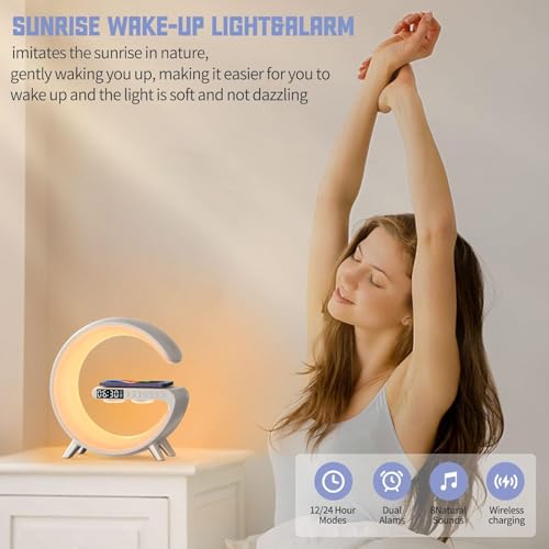 Smart LED Night Light with Wireless Charger and Bluetooth Speaker G794910