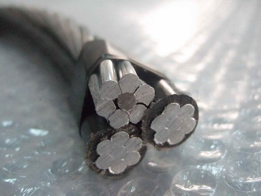 150' Nassau Cockle 2-2-4 Aluminum Triplex Overhead Service Drop Cable P715934