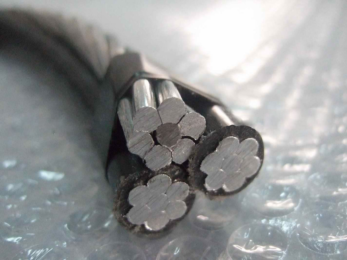 150' Nassau Cockle 2-2-4 Aluminum Triplex Overhead Service Drop Cable P715934