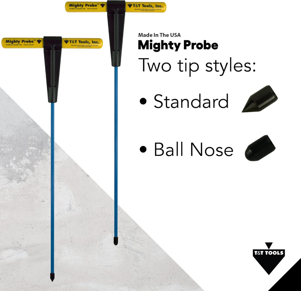 48-Inch Metal Soil Probe, 3/8 Metal Round Rod, Four Pack T682