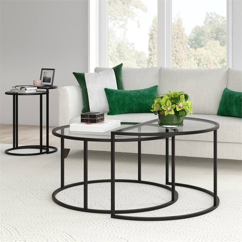 Blackened Bronze Nested Coffee Table Set N7713