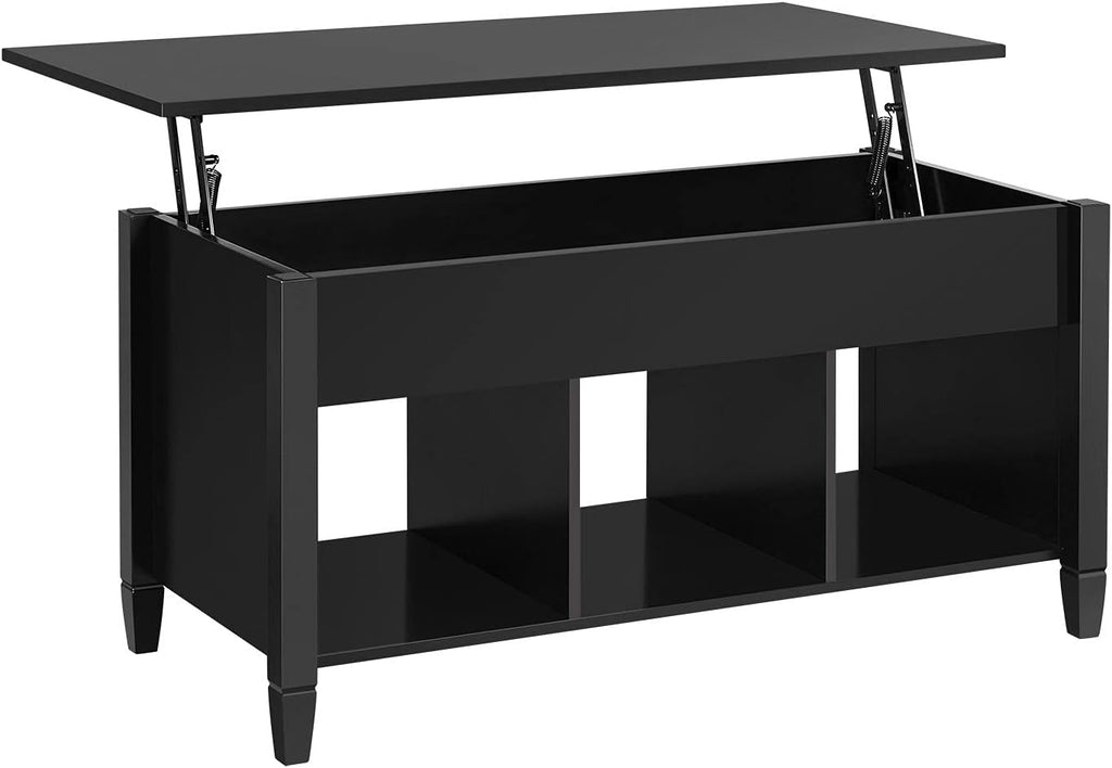 White/Oak Lift Top Coffee Table with Hidden Compartment W376